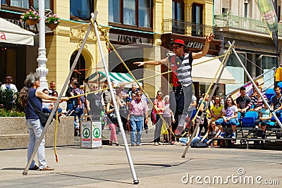 Street Festival In Zagreb Editorial Stock Photo